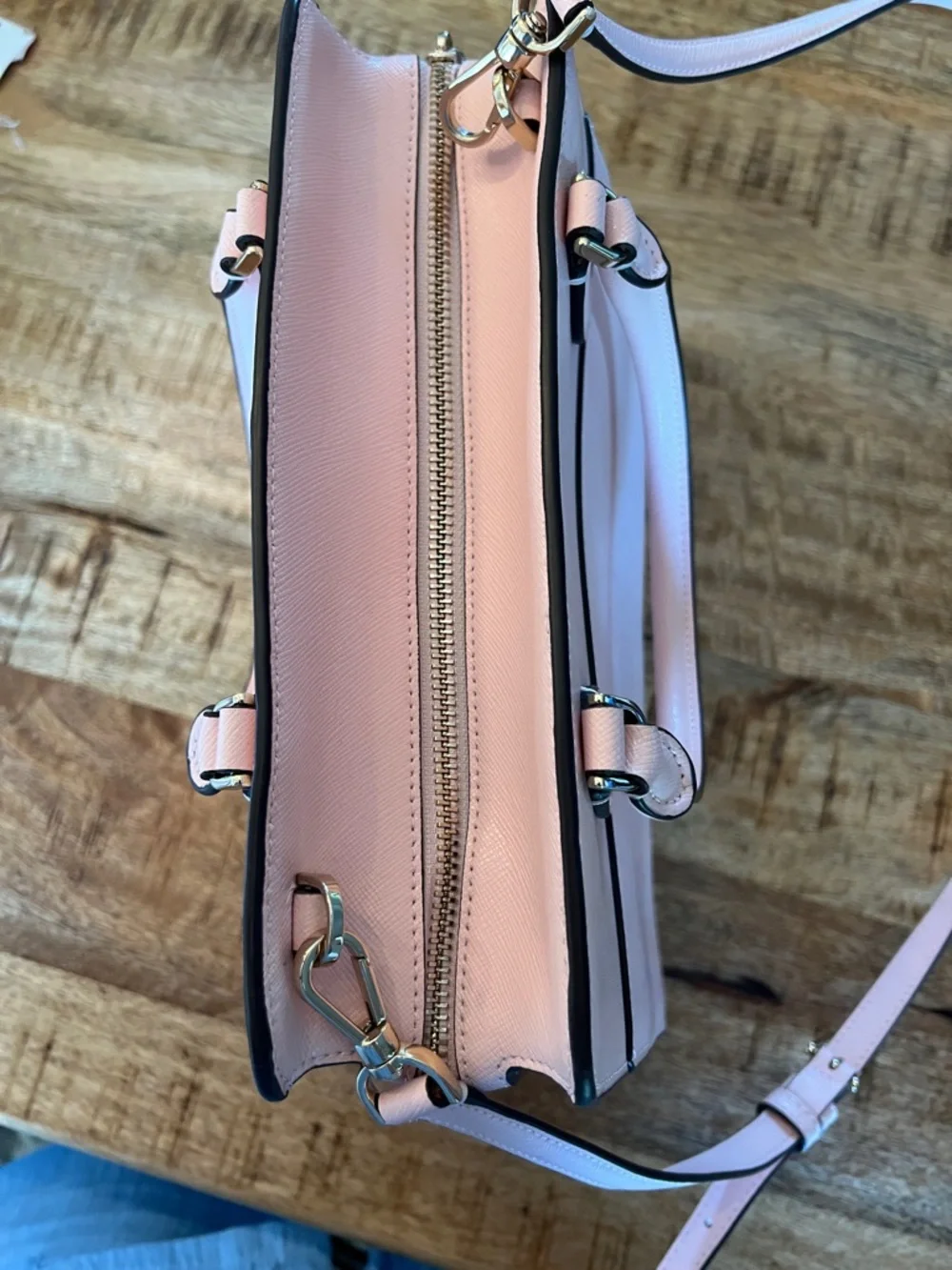 kate spade ♠️ Blush Pink Top-Handle Satchel with Detachable Strap